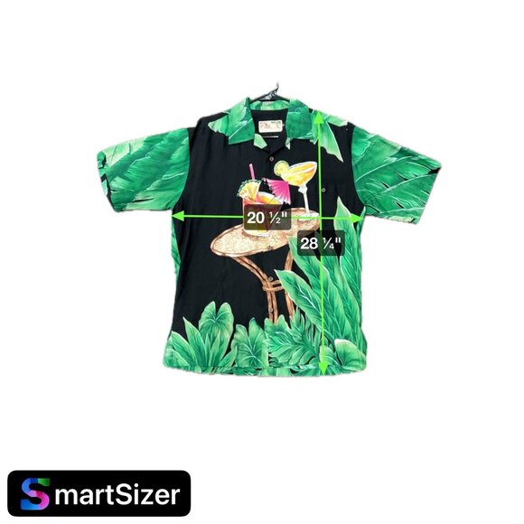 Tori Richard Mens Hawaiian Shirt Cocktail Tropical Leaf Print Size S - Picture 11 of 11